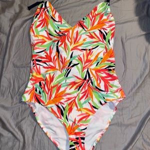 Aerie Floral One Piece Swim